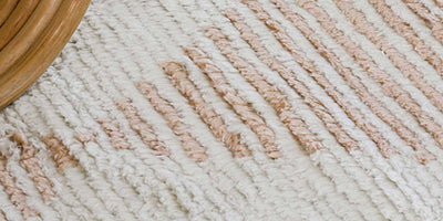 Omaira Ivory Textured Wool Round Rug