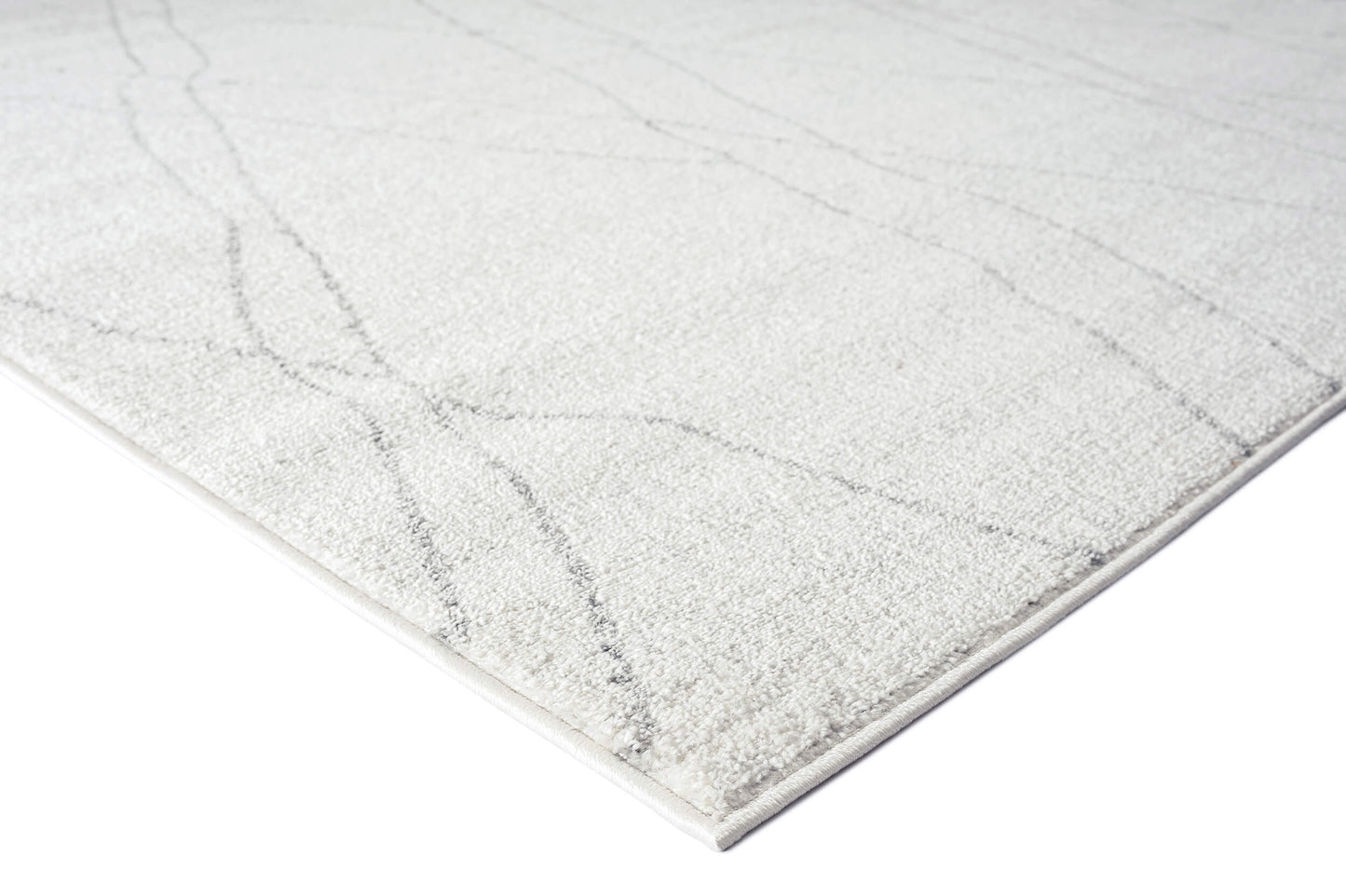 Neera Grey and Ivory Abstract Diamond Rug
