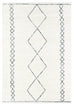 Tamira Grey and Ivory Diamond Tribal Rug