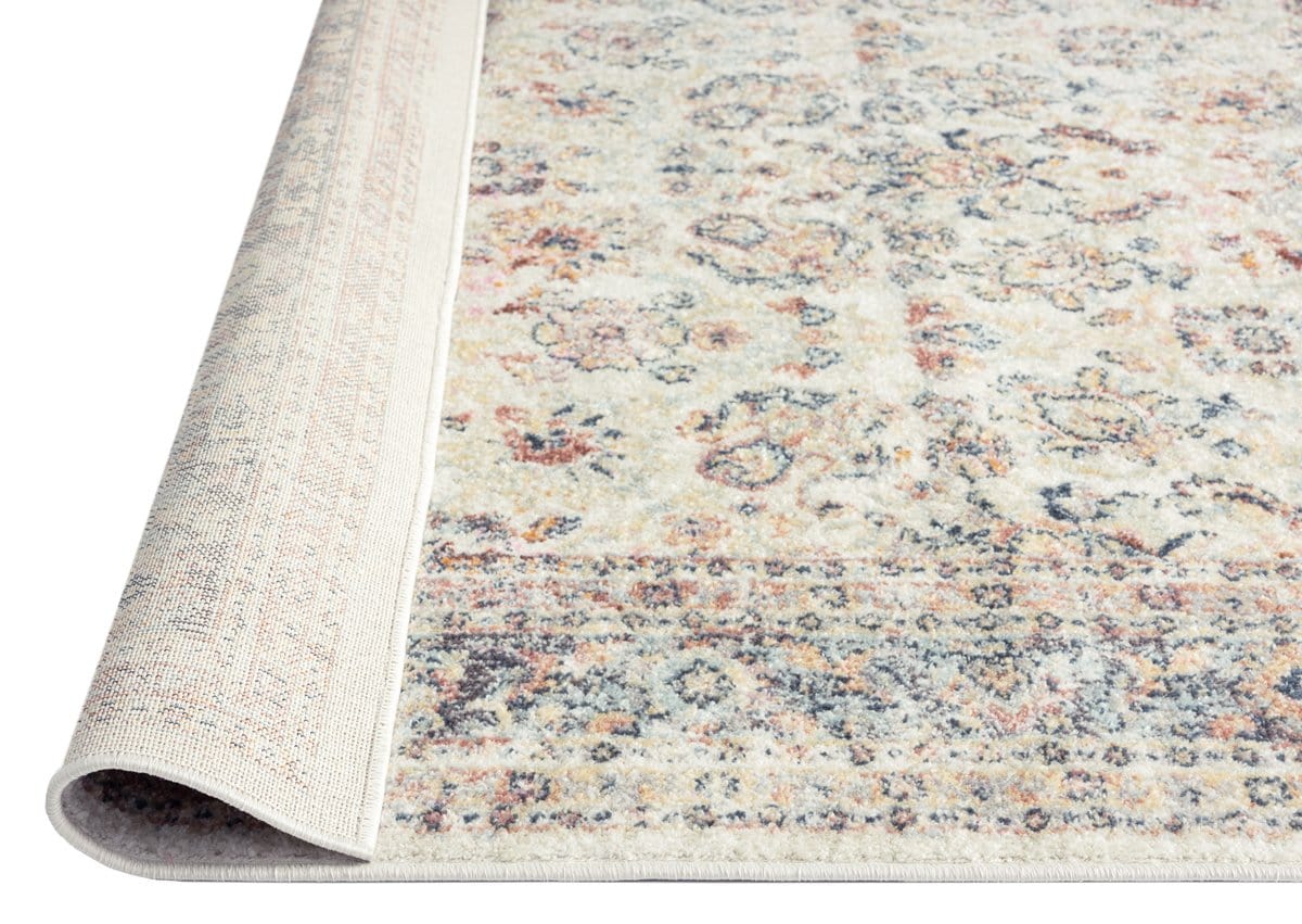 Addison Cream and Purple Multi-Colour Distressed Rug