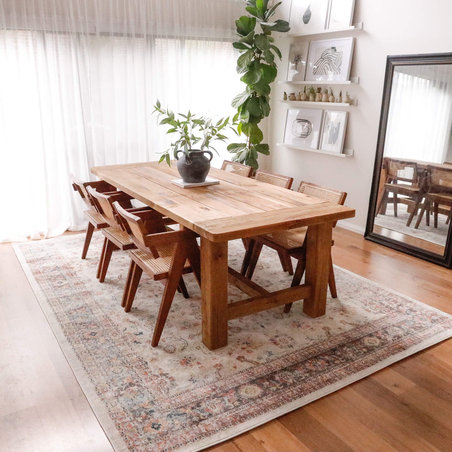 Addison Cream and Purple Multi-Colour Distressed Rug