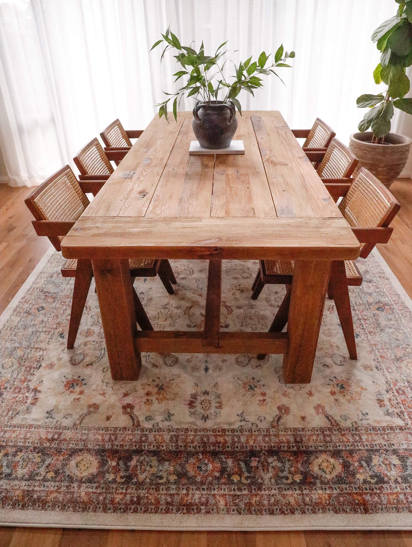 Addison Cream and Purple Multi-Colour Distressed Rug