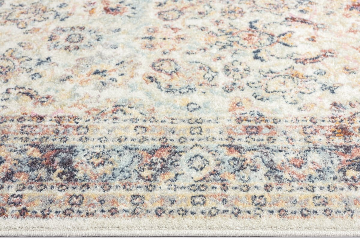 Addison Cream and Purple Multi-Colour Distressed Rug