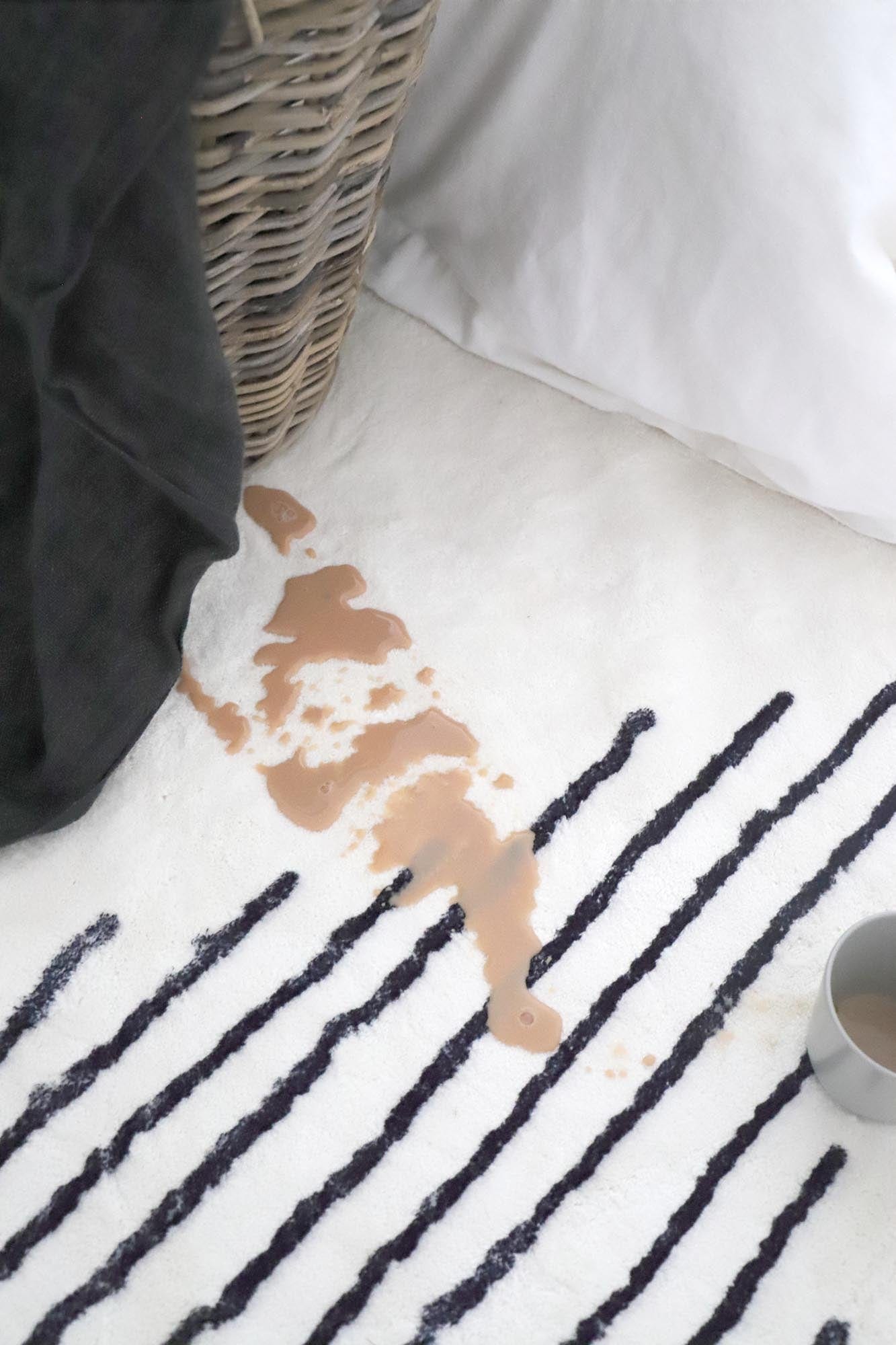 Aldana Black and Cream Tribal Washable Rug