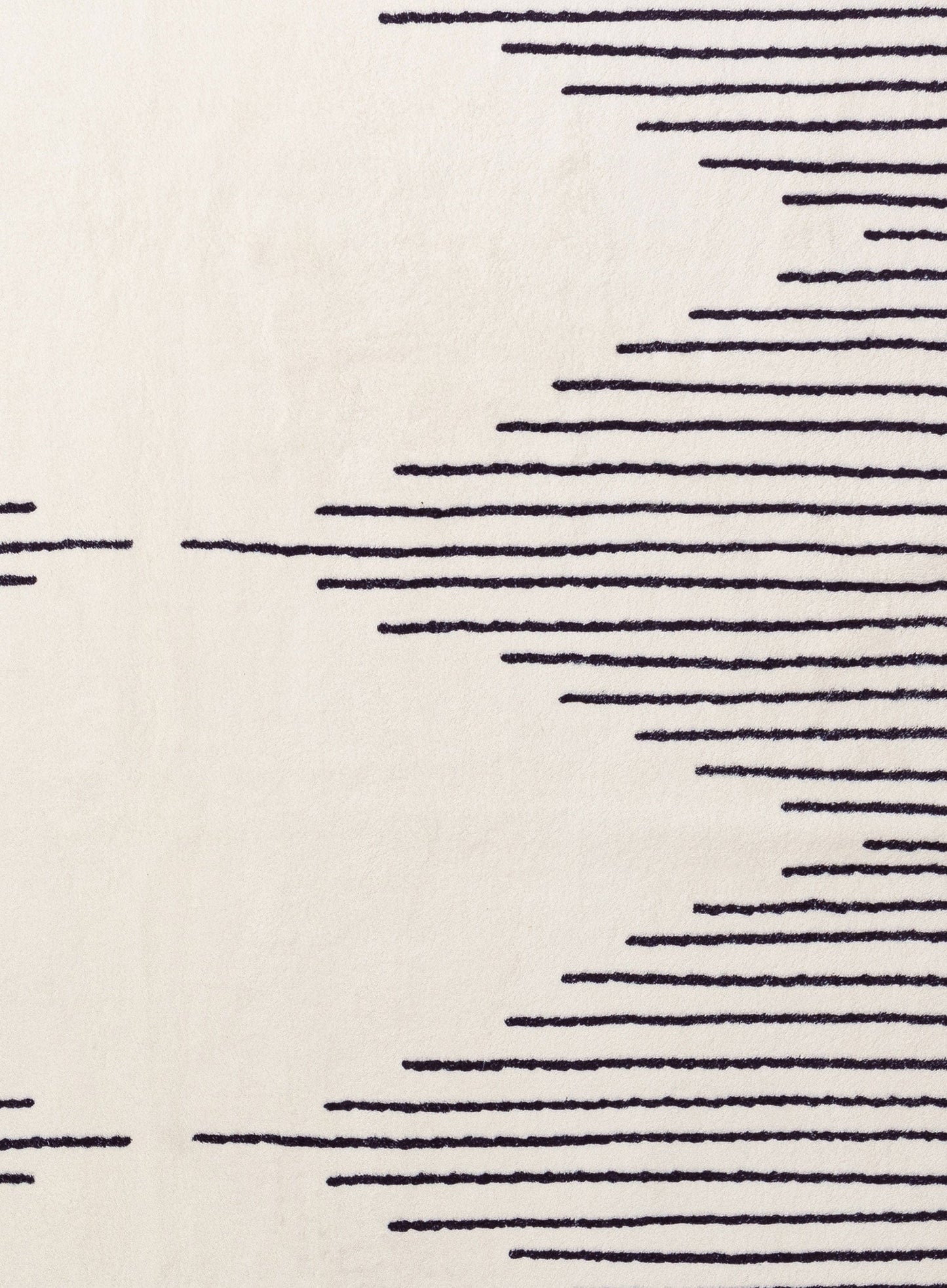 Aldana Black and Cream Tribal Washable Rug