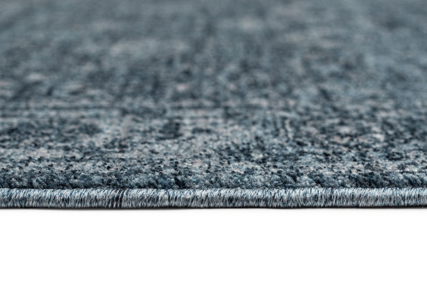Alexis Tonal Distressed Blue Runner Rug