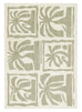 Alicia Sage Green Waves and Palms Washable Rug