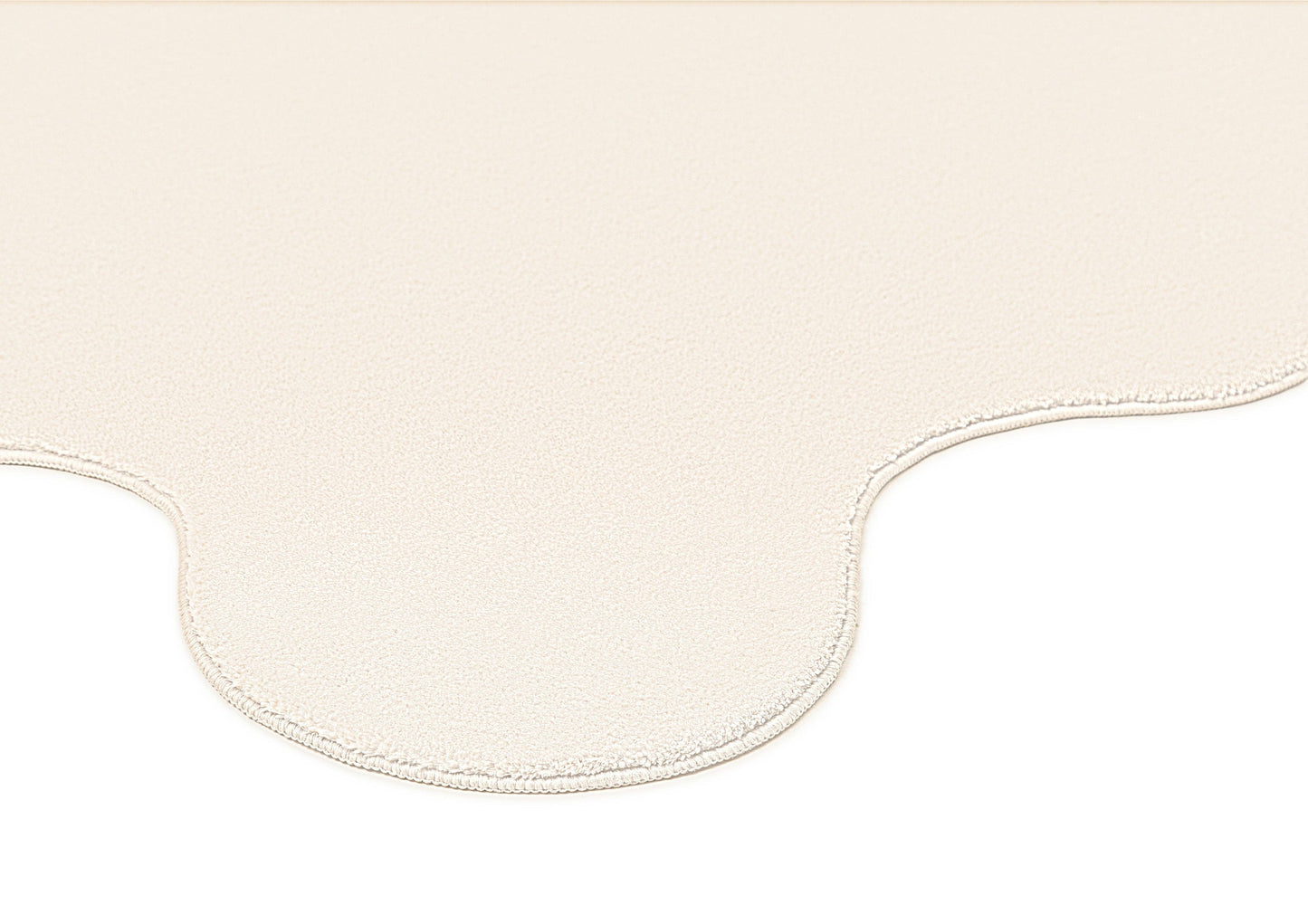 Allen Neutral Scallop Washable Rug