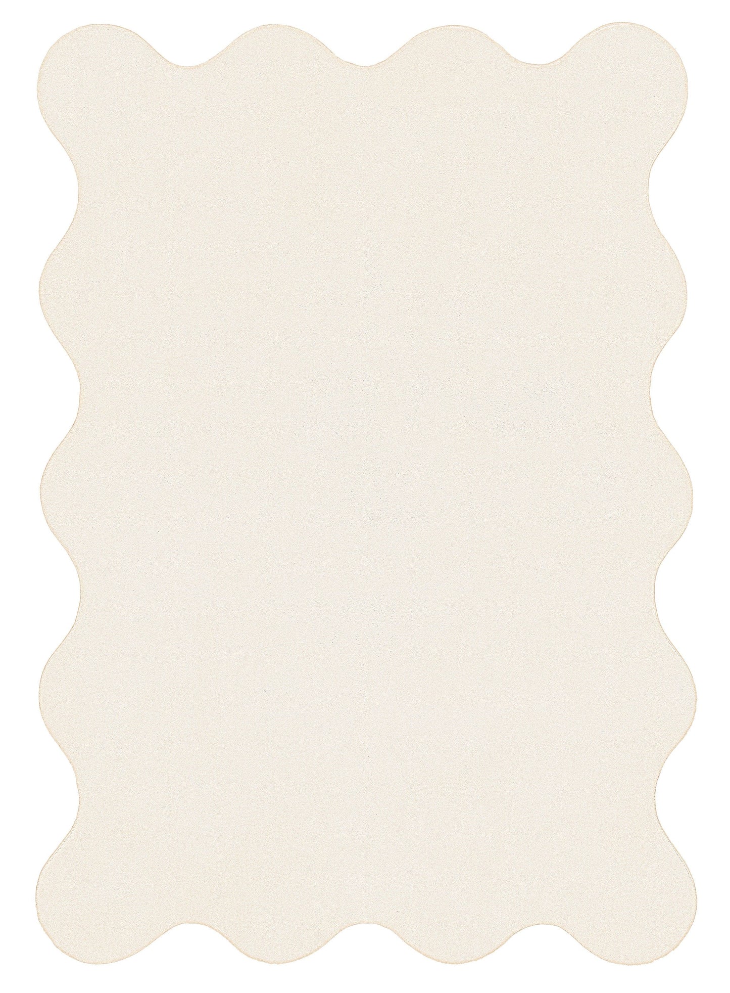 Allen Neutral Scallop Washable Rug