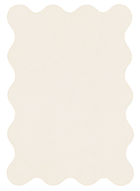 Allen Neutral Scallop Washable Rug