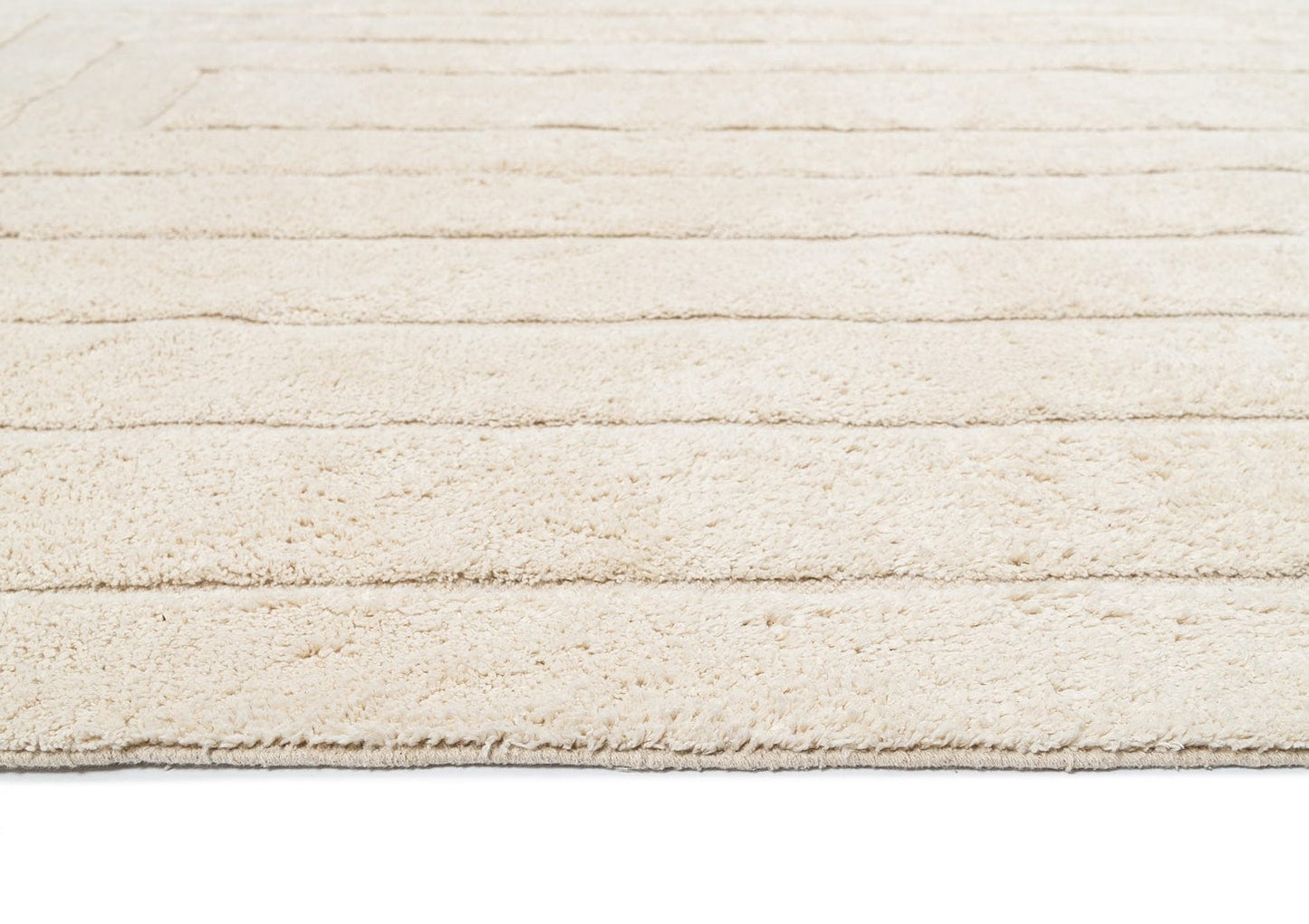 Allison Cream Beige Modern Cotton Washable Rug