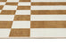 Alula Brown and White Checkered and Striped Rug