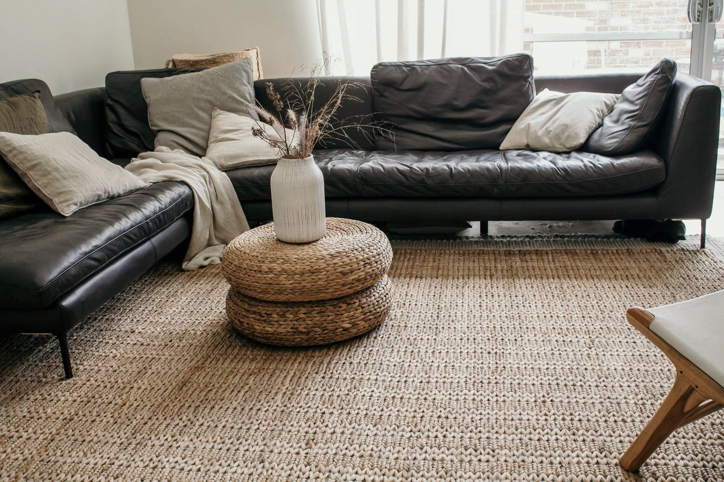 Amare Natural Braided Jute Rug