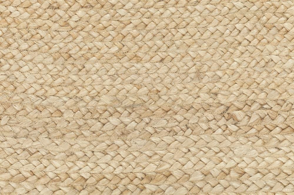 Amber Natural Braided Oval Jute Rug