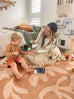 Anca Peach Shapes Rollie Pollie Round Playmat