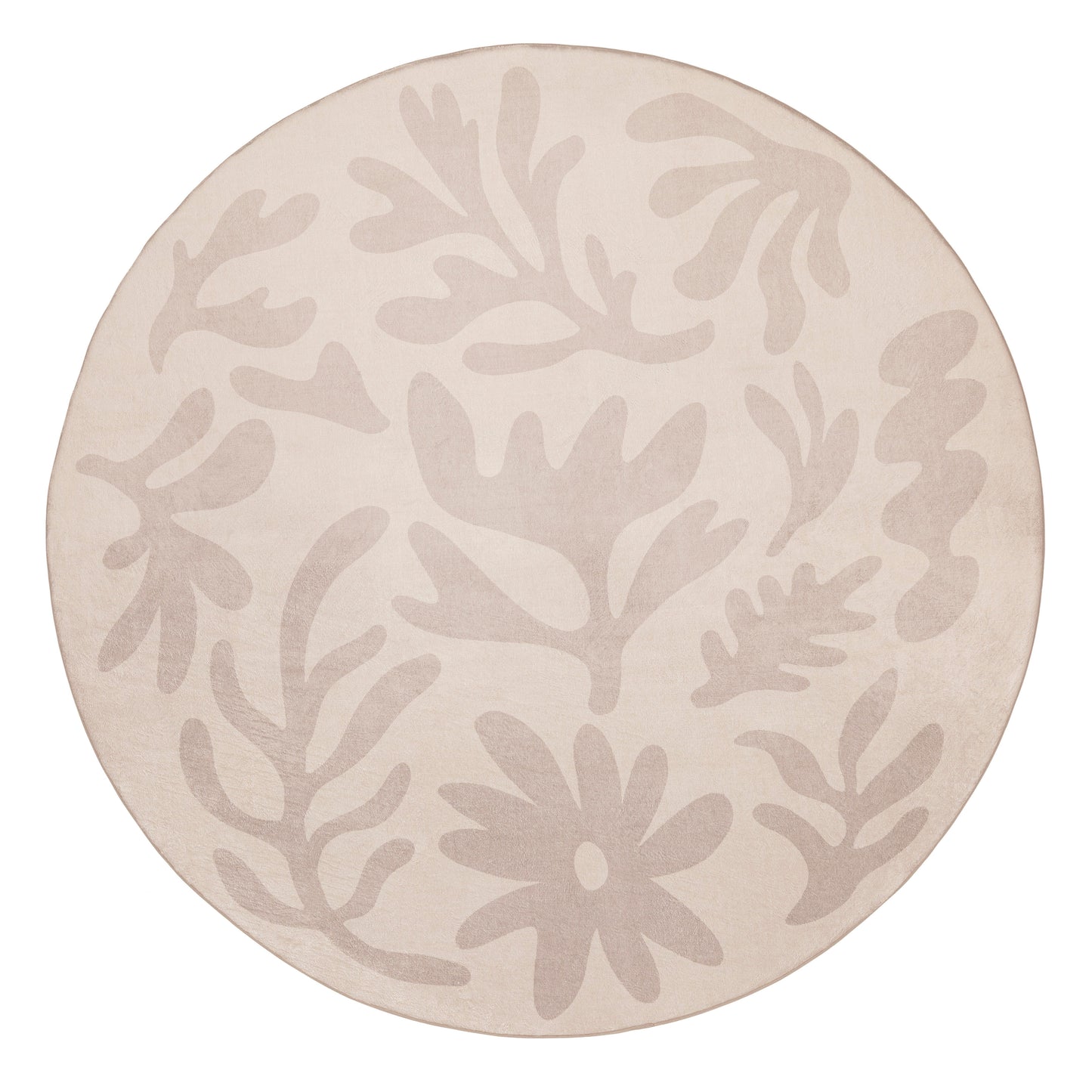 Antem Cream Beige Shapes Rollie Pollie Round Playmat