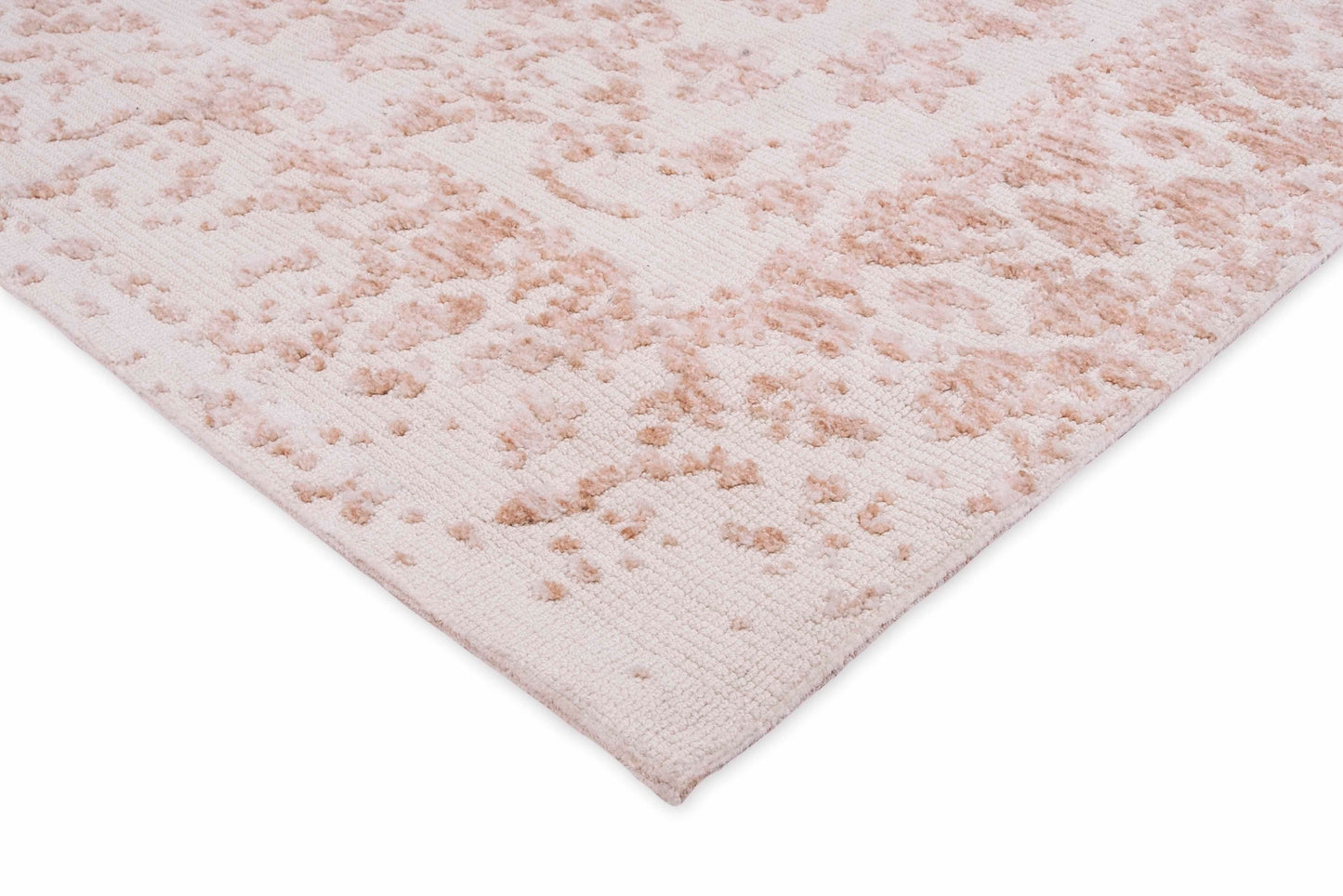 Aria Pink and Ivory Floral Transitional Rug