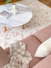 Aria Pink and Ivory Floral Transitional Rug