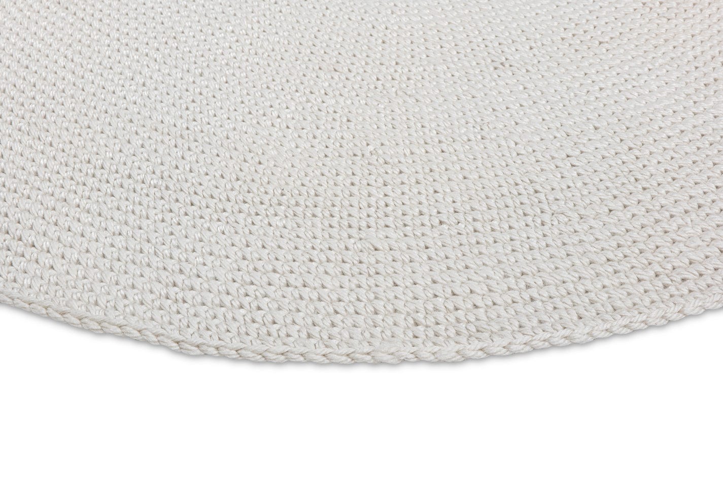 Arlenis Ivory Crochet Indoor Outdoor Round Rug