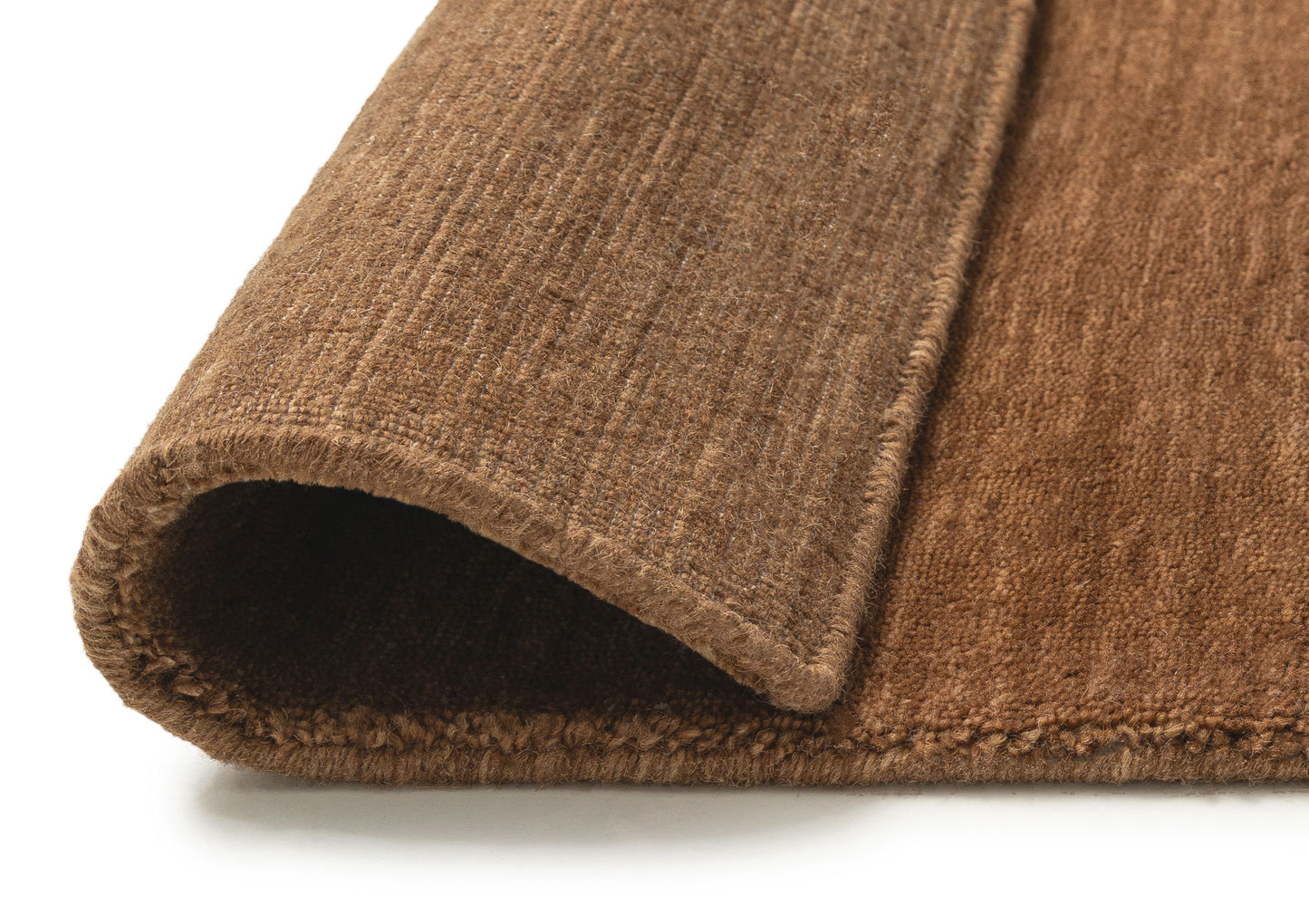 Aryana Sienna Solid Pile Wool Rug