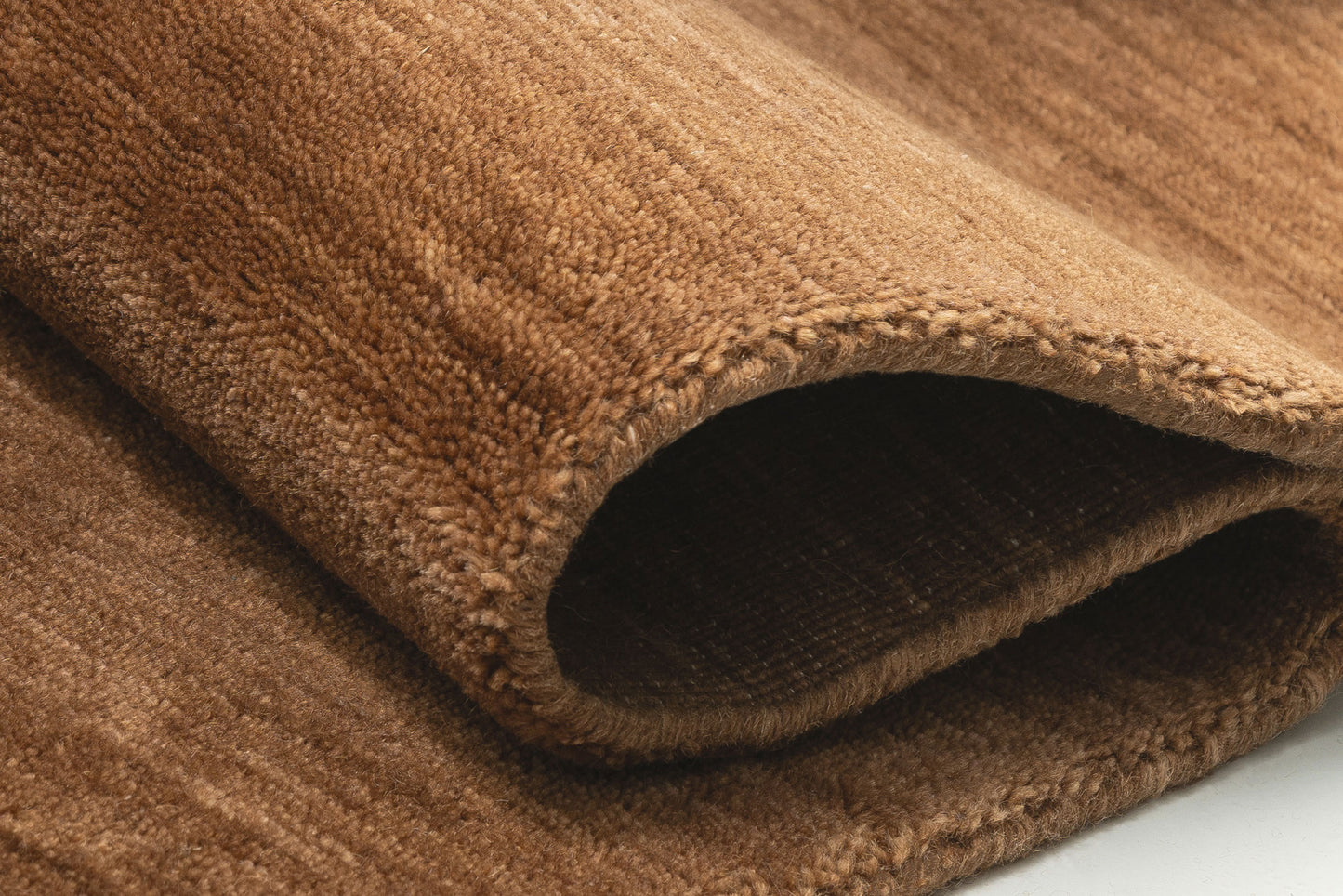 Aryana Sienna Solid Pile Wool Rug