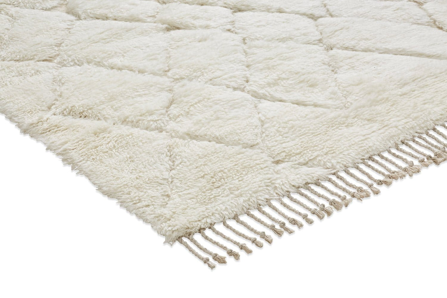 Ashanti Tribal Pattern Berber Wool Shag Rug