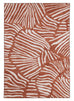 Ashlyn Terracotta Palm Print Washable Rug