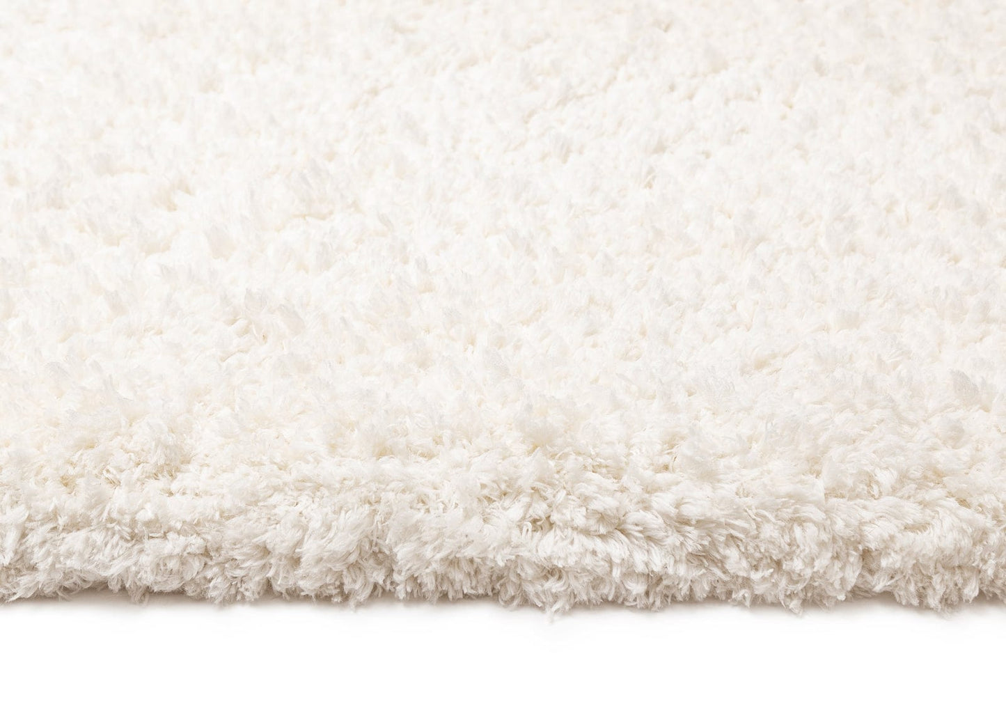 Athena Ivory Handmade Shag Rug