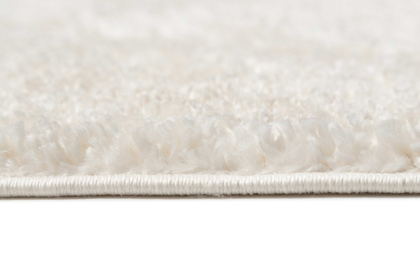 Aurora Ivory Cream Abstract Textured Round Rug