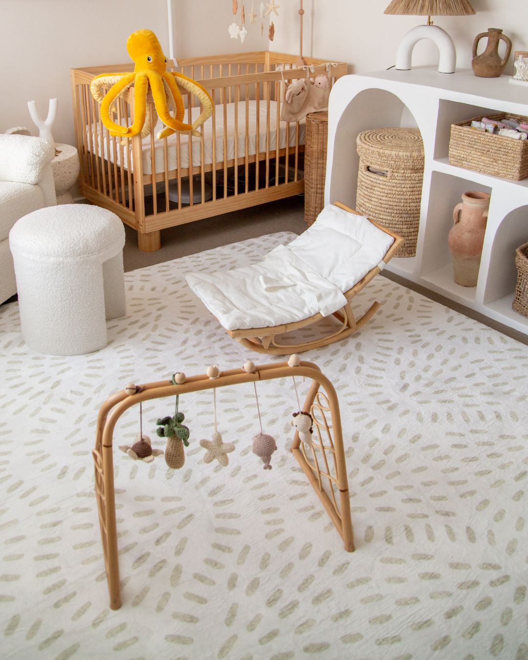 Ayen Sage Abstract Rollie Pollie Playmat