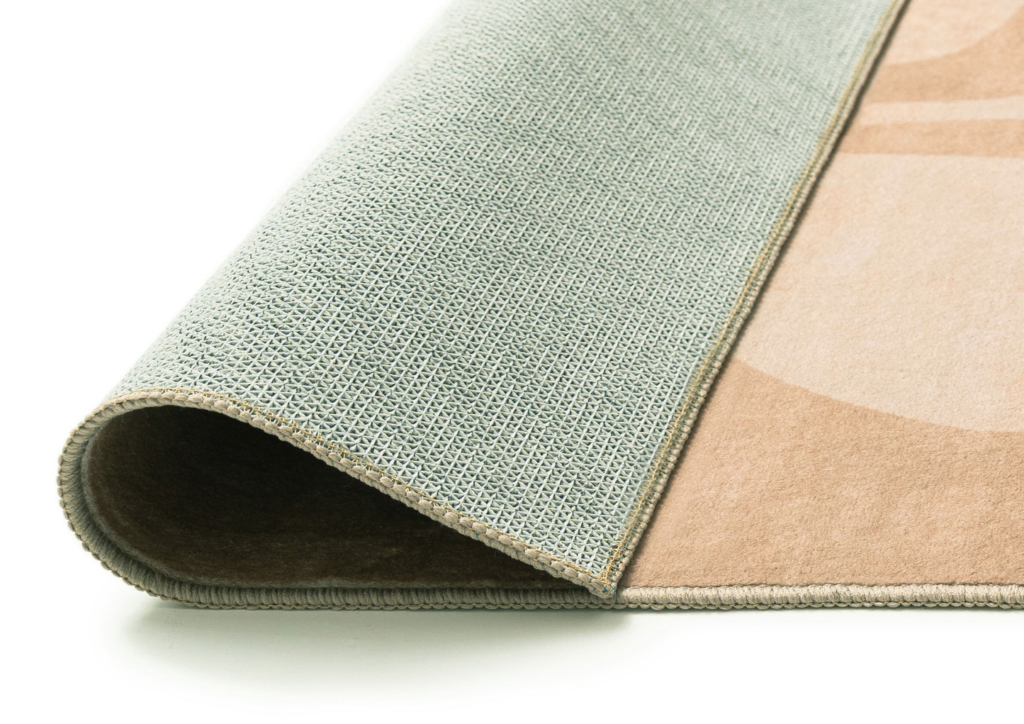 Ayesha Brown Floral Washable Rug