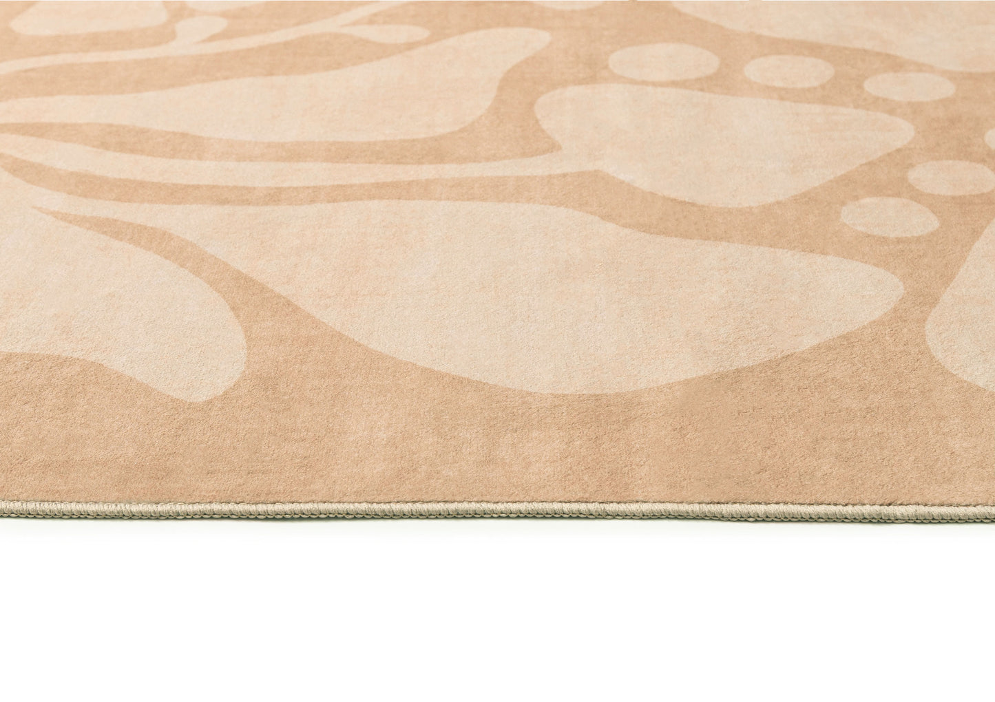 Ayesha Brown Floral Washable Rug