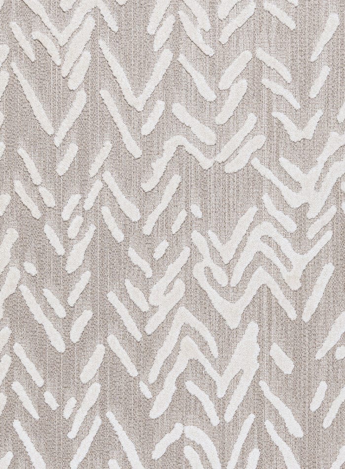 Bailey Beige and Ivory Modern Indoor Outdoor Rug