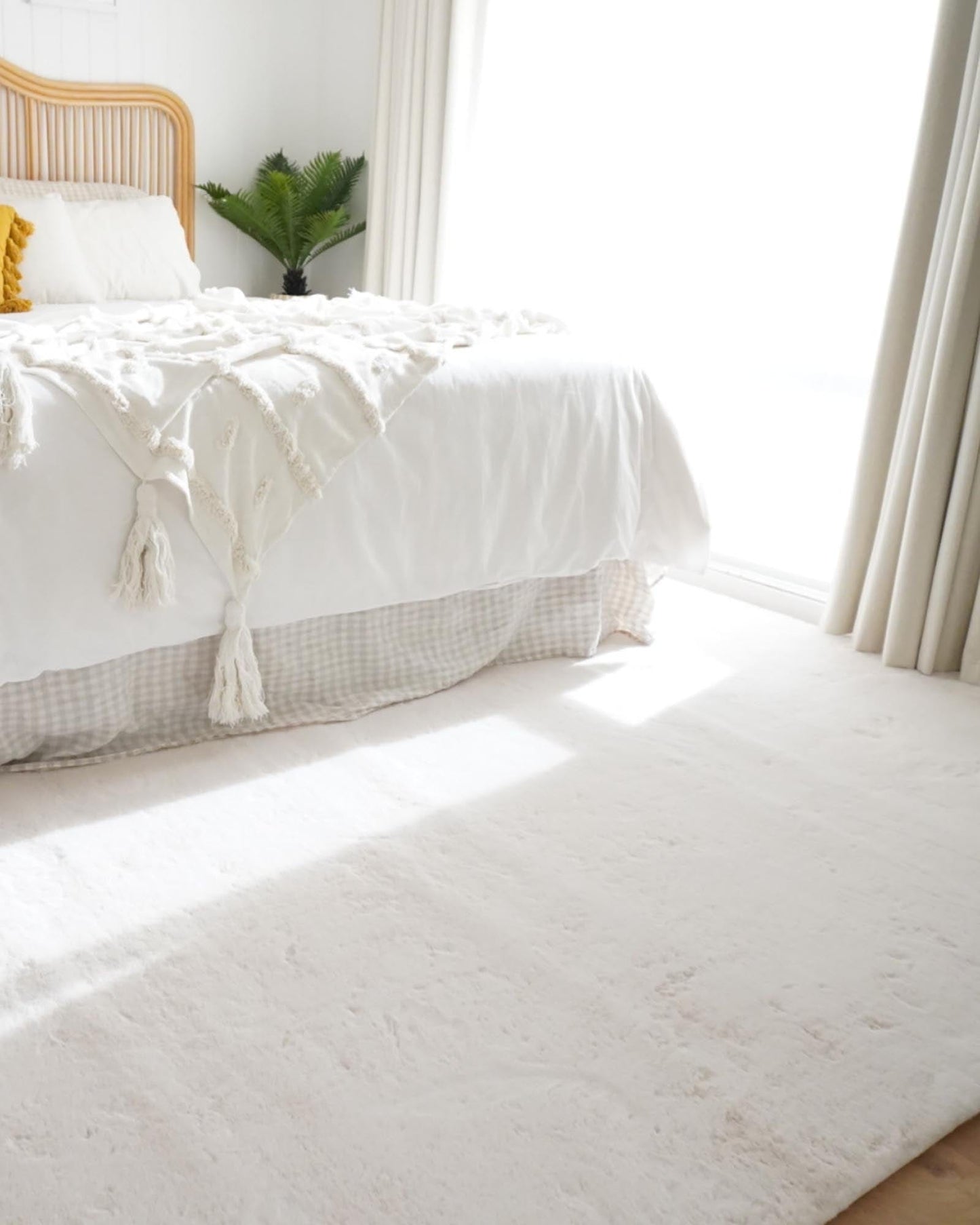 Becca Cream Shag Rug