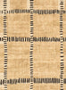 Bernice Brown Charcoal Tribal Pattern Washable Rug