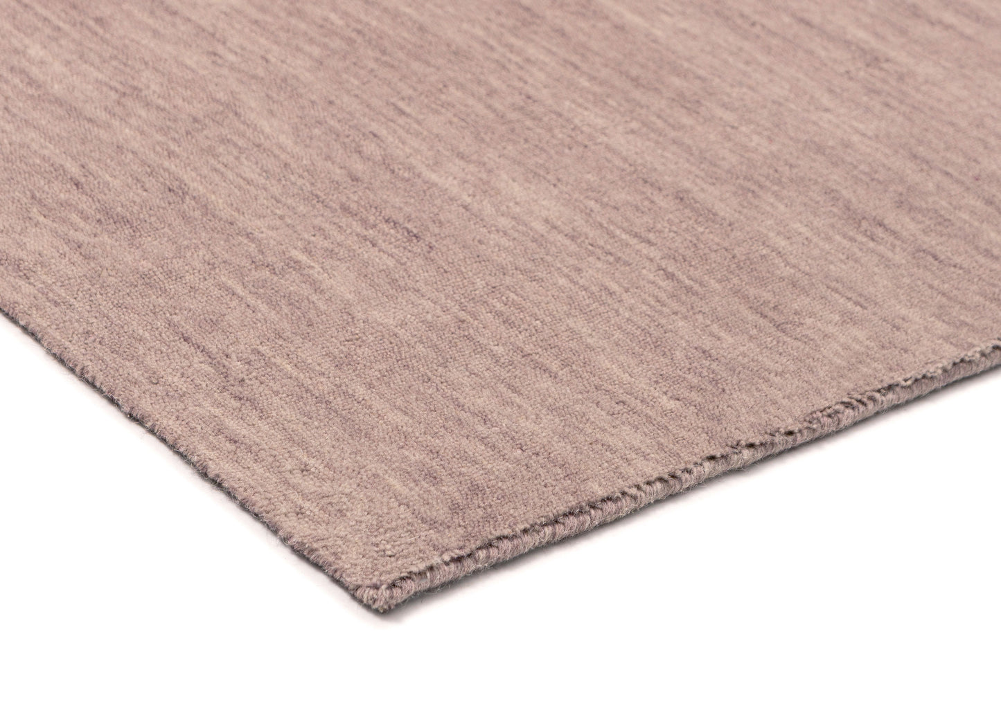 Bertila Purple Solid Pile Wool Rug