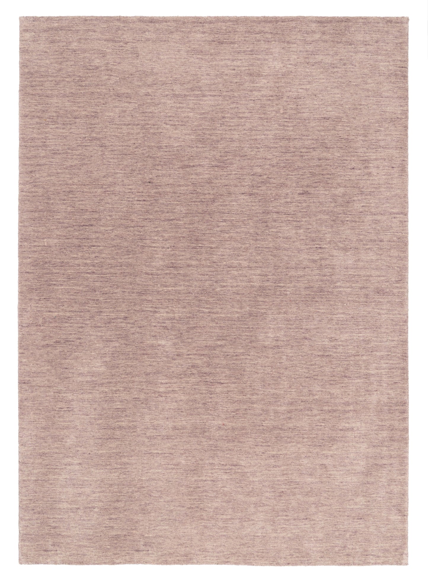 Bertila Purple Solid Pile Wool Rug