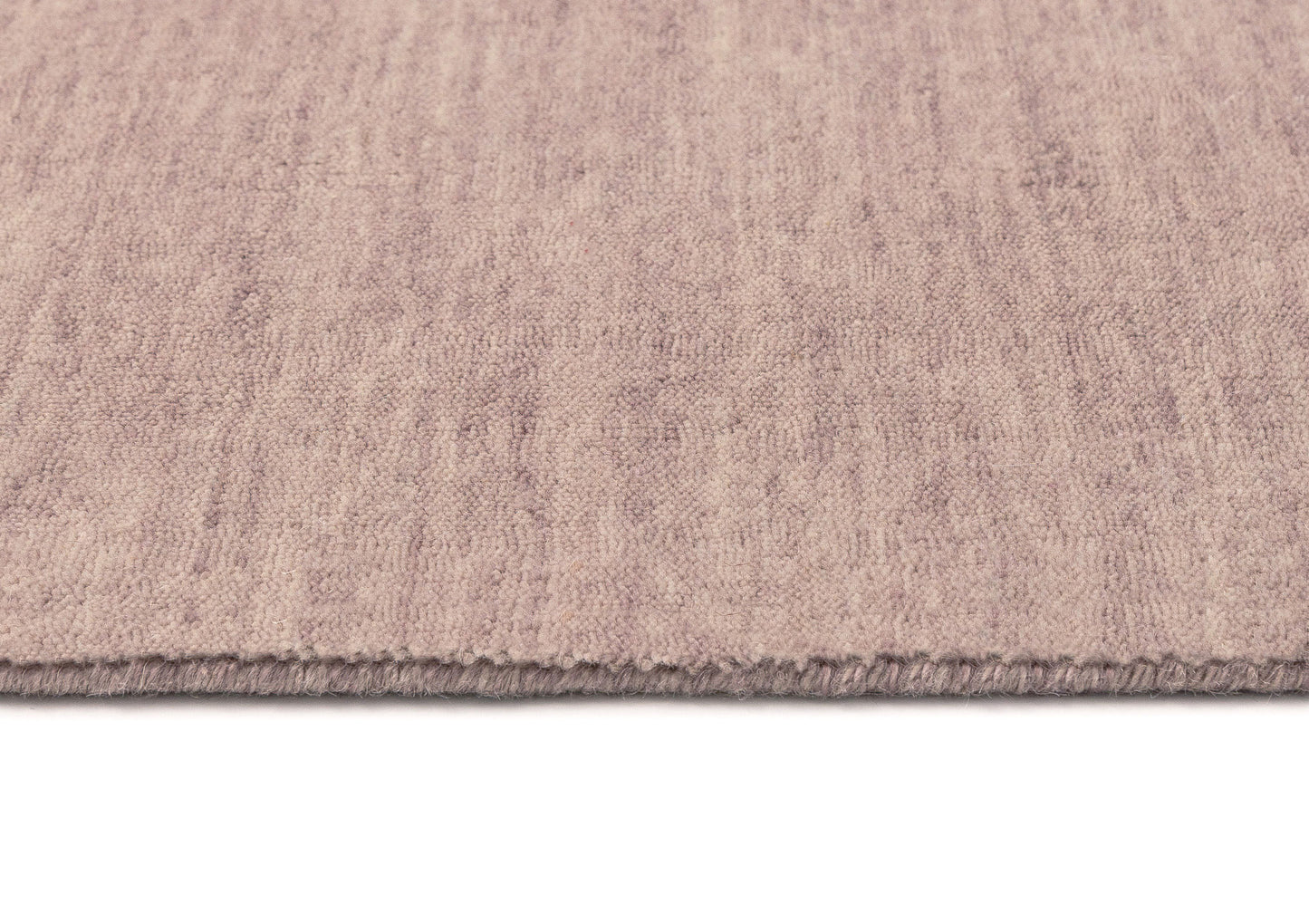Bertila Purple Solid Pile Wool Rug