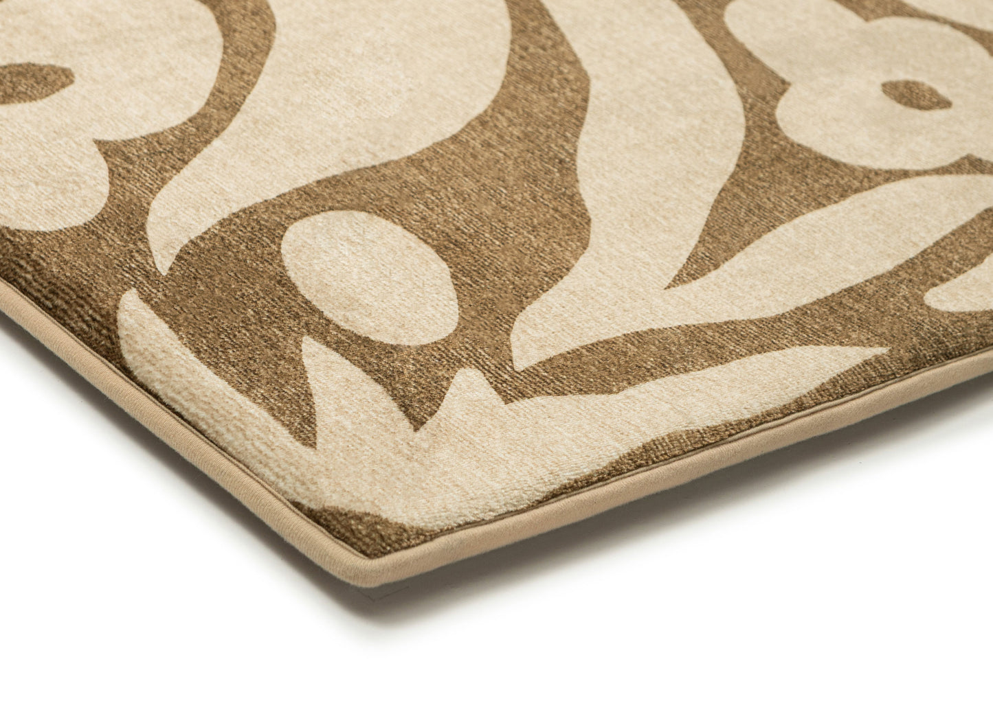 Bess Khaki and Brown Floral Rollie Pollie Playmat