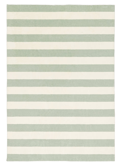 Blair Green Sage Stripe Washable Rug