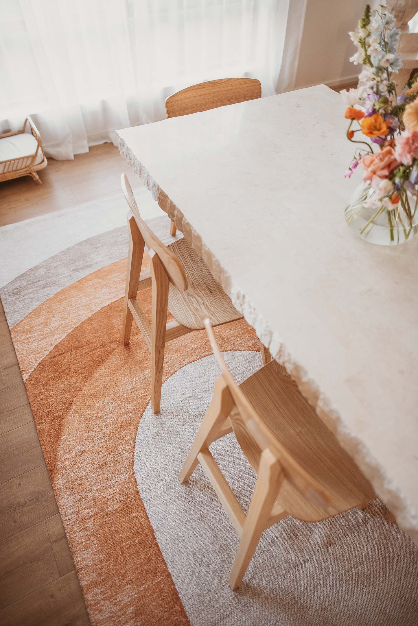 Blake Orange Rainbow Rug