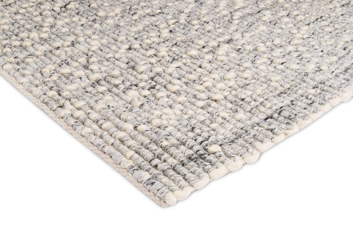 Bree Ivory and Grey Marble Wool Rug