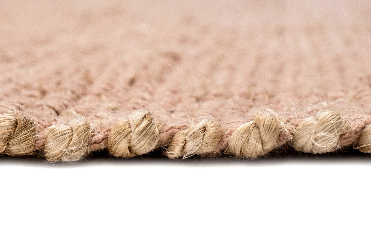 Briony Peach Flatweave Jute and Cotton Rug