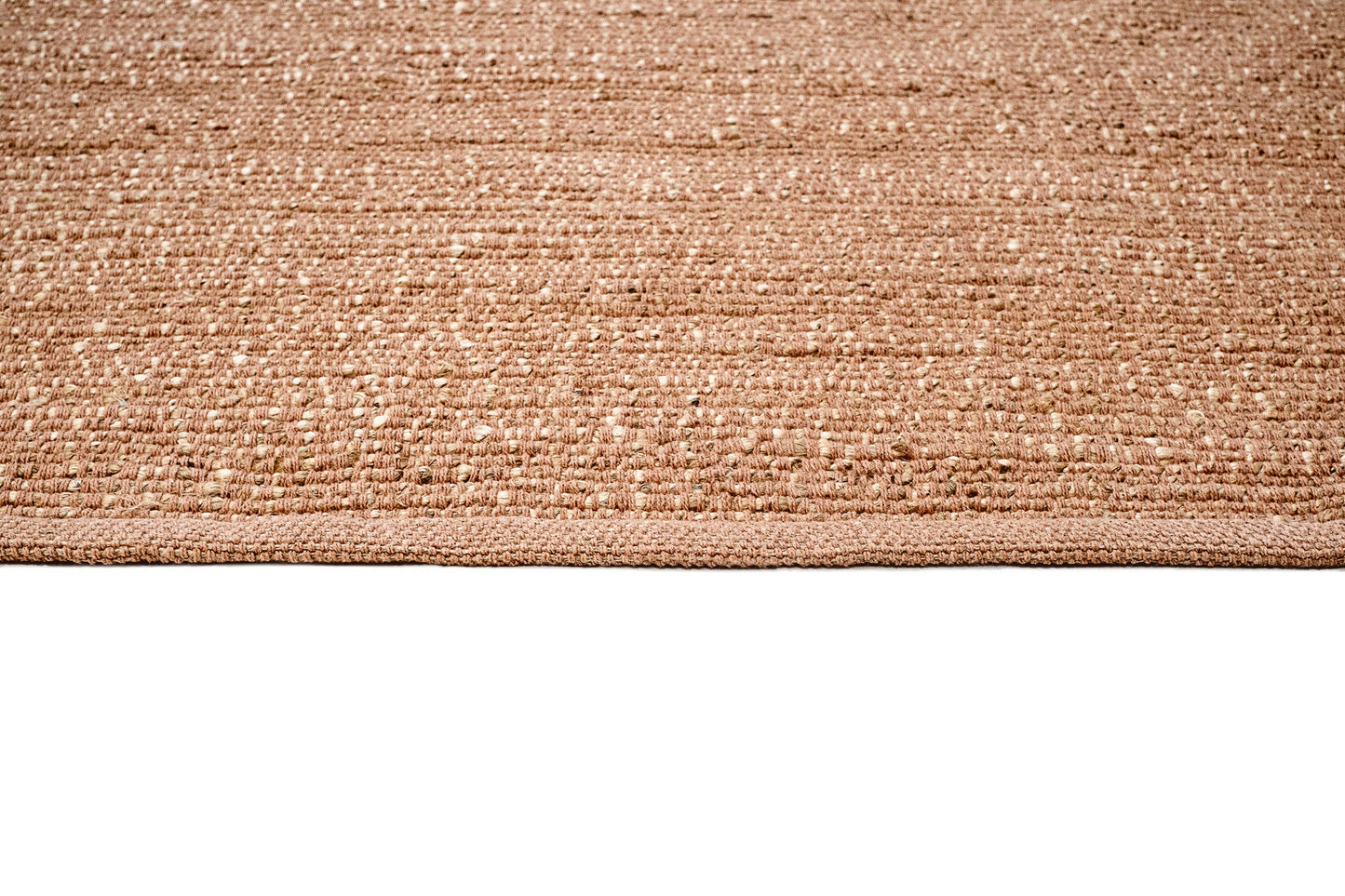 Briony Peach Flatweave Jute and Cotton Rug