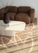 Bruna Brown Hand Drawn Washable Rug