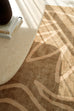 Bruna Brown Hand Drawn Washable Rug
