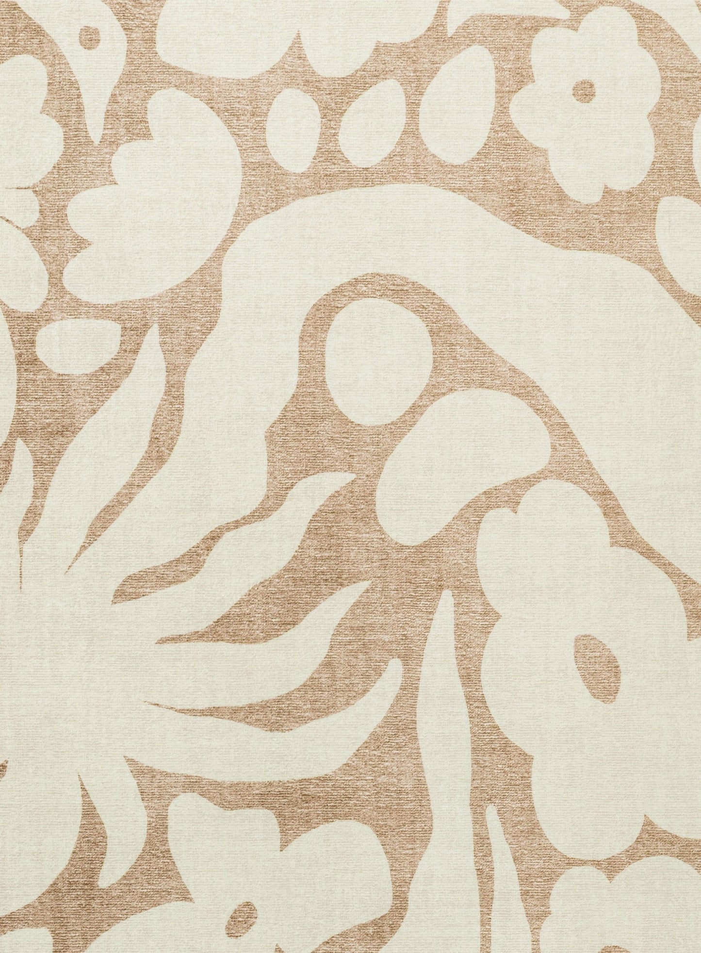 Calo Beige and Brown Floral Rollie Pollie Playmat