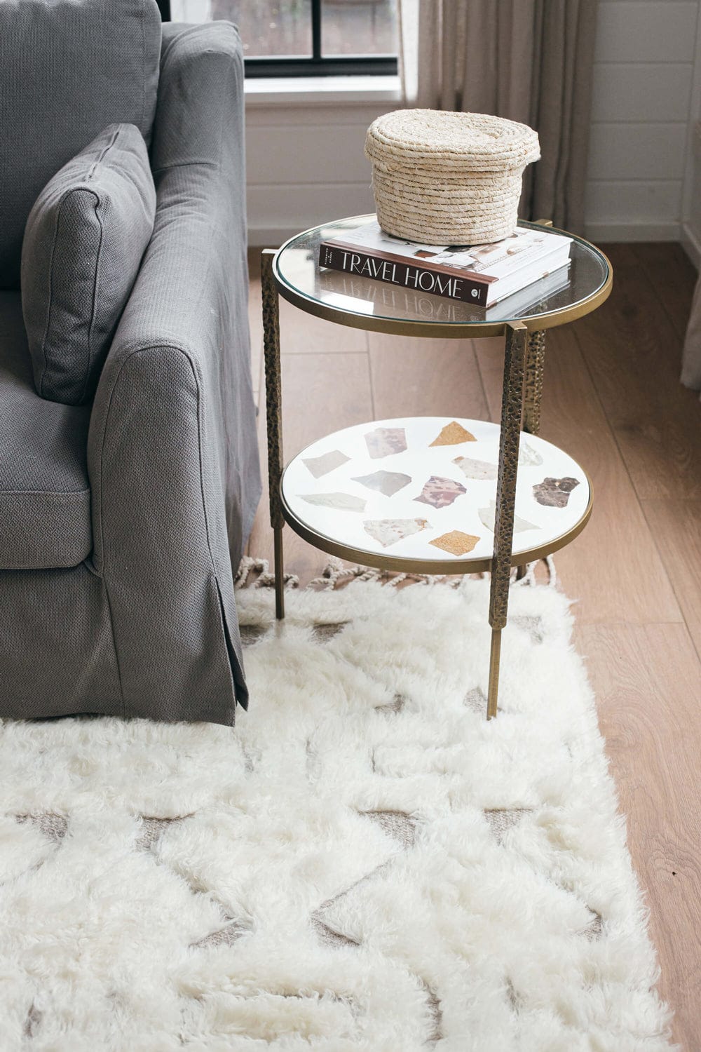 Camilla Tribal Pattern Berber Wool Shag Rug