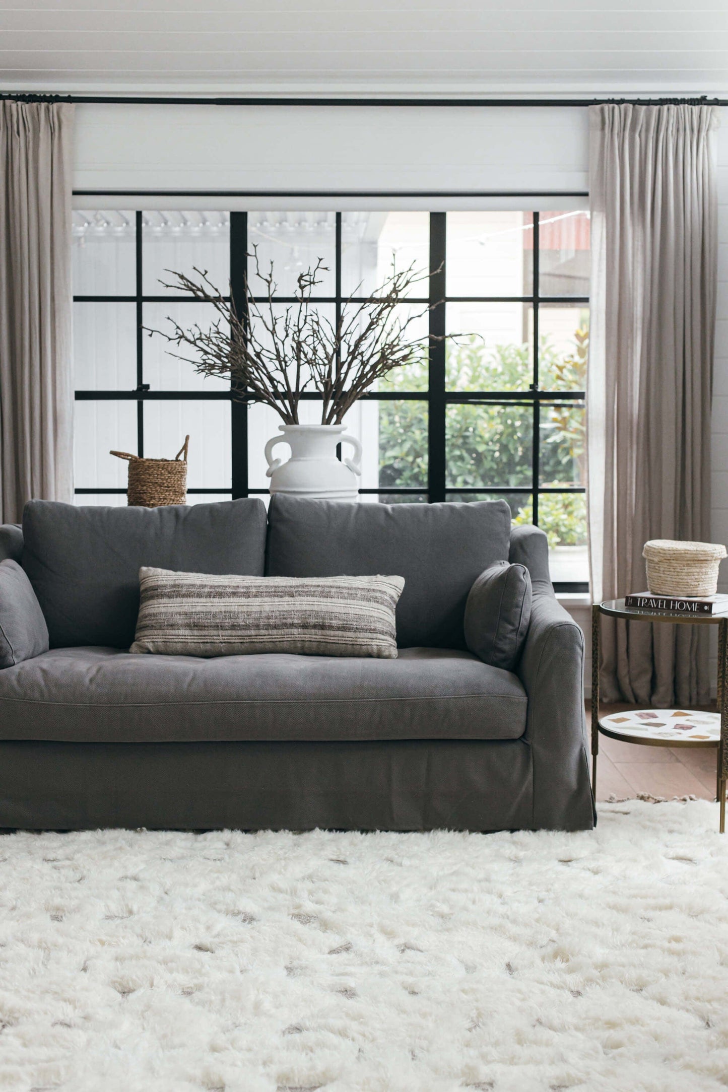 Camilla Tribal Pattern Berber Wool Shag Rug