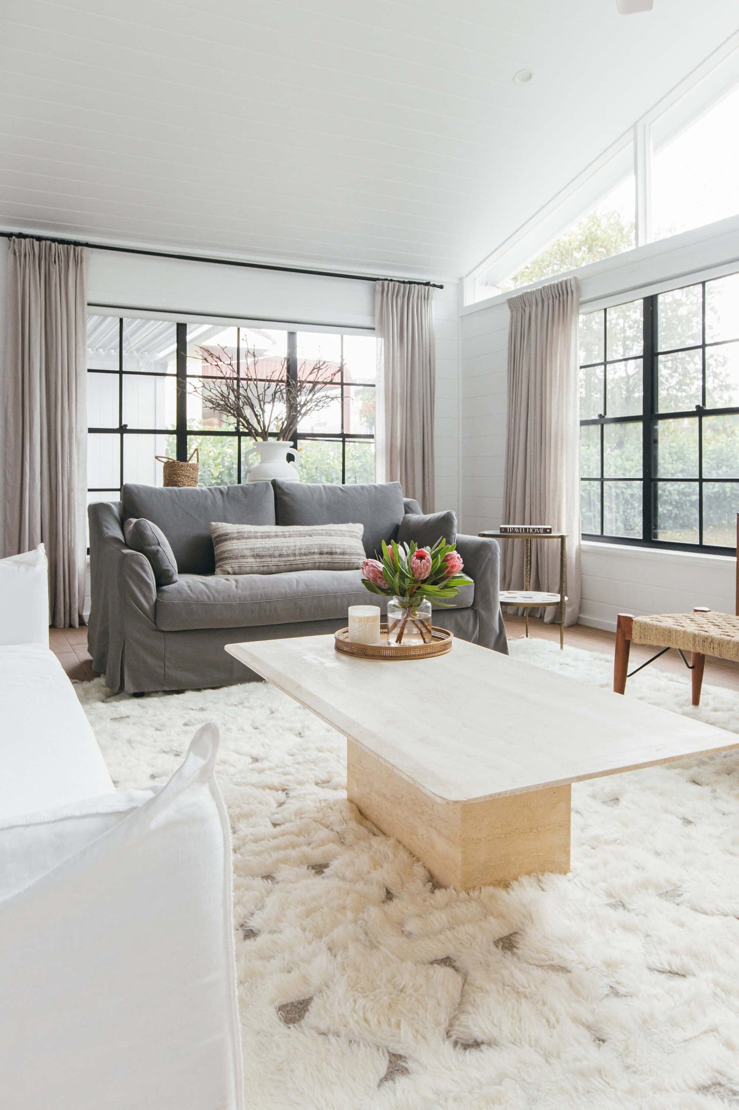 Camilla Tribal Pattern Berber Wool Shag Rug